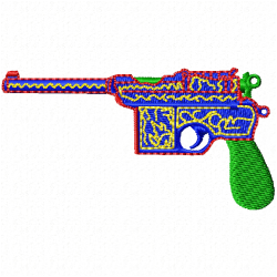 Guns Embroidery Design 1 Guns Embroidery Design 1